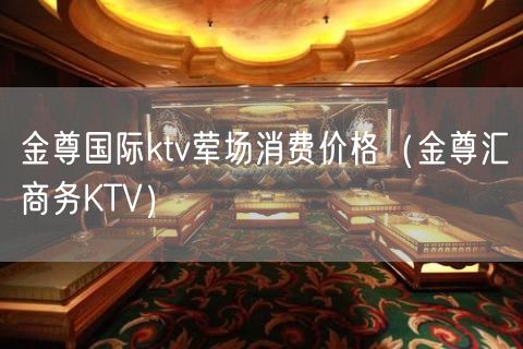 金尊国际ktv荤场消费价格（金尊汇商务KTV）