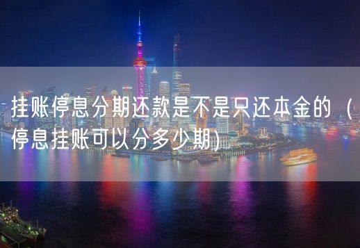 挂账停息分期还款是不是只还本金的（停息挂账可以分多少期）