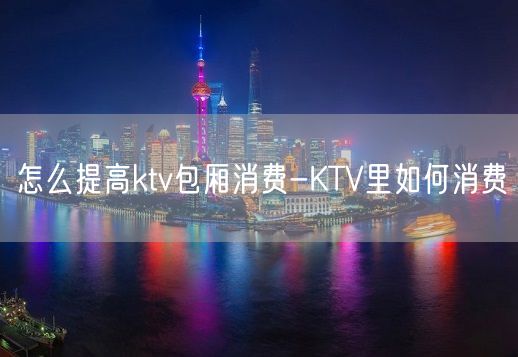 怎么提高ktv包厢消费-KTV里如何消费