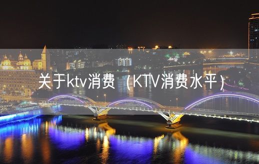 关于ktv消费（KTV消费水平）