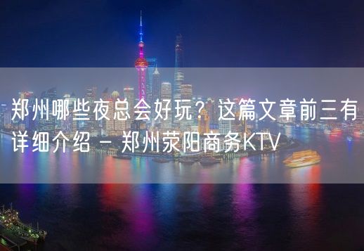 郑州哪些夜总会好玩？这篇文章前三有详细介绍 – 郑州荥阳商务KTV