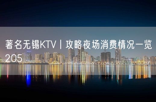 著名无锡KTV丨攻略夜场消费情况一览205