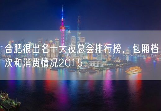 合肥很出名十大夜总会排行榜，包厢档次和消费情况2015