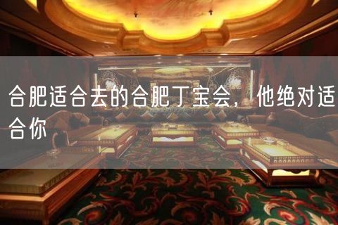 合肥适合去的合肥丁宝会，他绝对适合你