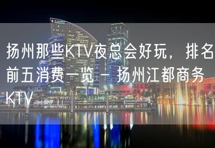 扬州那些KTV夜总会好玩，排名前五消费一览 – 扬州江都商务KTV