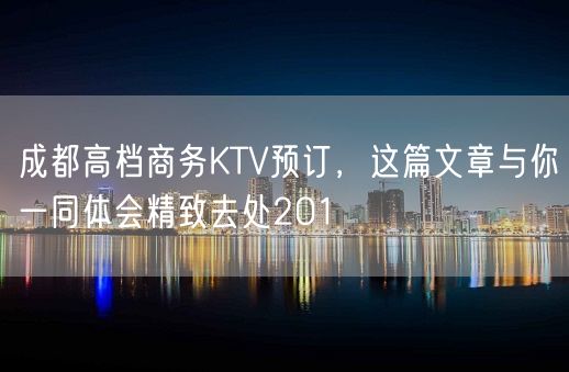 成都高档商务KTV预订，这篇文章与你一同体会精致去处201