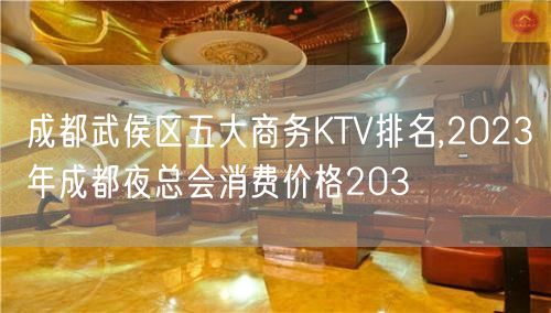 成都武侯区五大商务KTV排名,2023年成都夜总会消费价格203