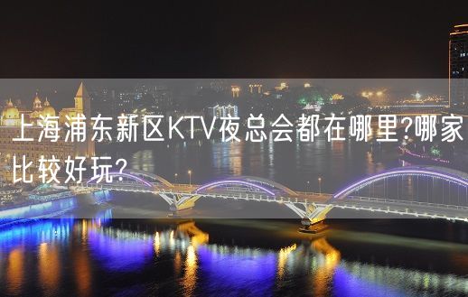 上海浦东新区KTV夜总会都在哪里?哪家比较好玩?