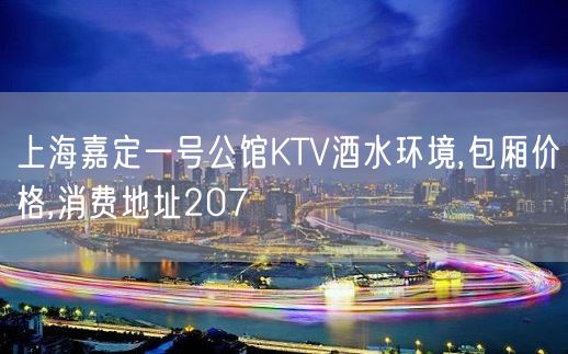 上海嘉定一号公馆KTV酒水环境,包厢价格,消费地址207