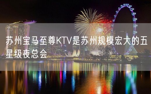 苏州宝马至尊KTV是苏州规模宏大的五星级夜总会