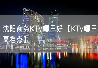 沈阳商务KTV哪里好【KTV哪里高档点】