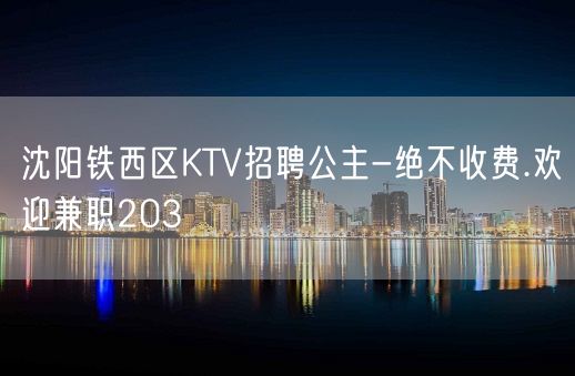 沈阳铁西区KTV招聘公主-绝不收费.欢迎兼职203